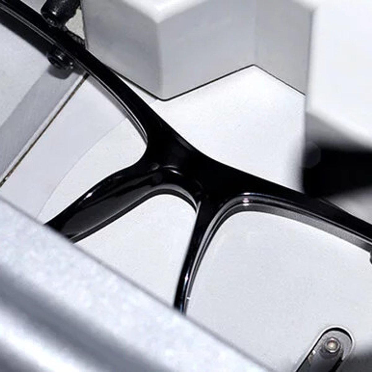 Nahaufnahme einer Brillenfassung