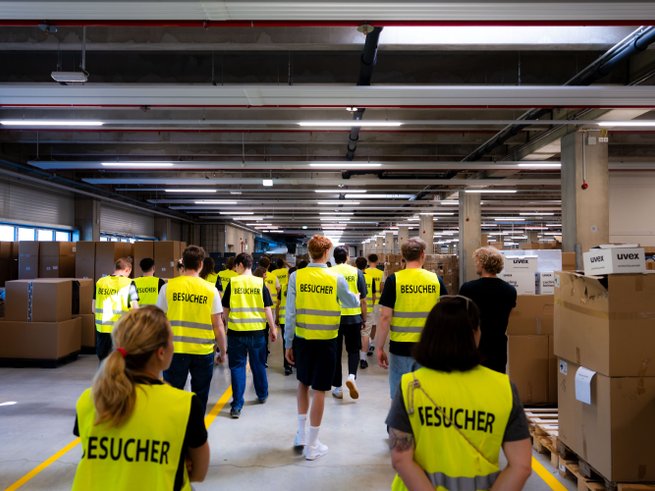 Führung durch das uvex Logistikzentrum Rednitzhembach